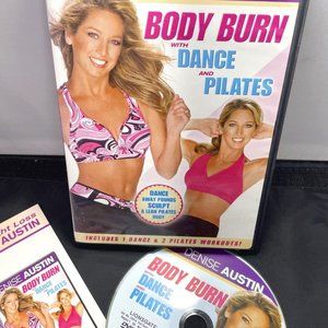 Denise Austin - Exercise Body Burn with Dance and Pilates DVD, 2008 TESTED WORKS